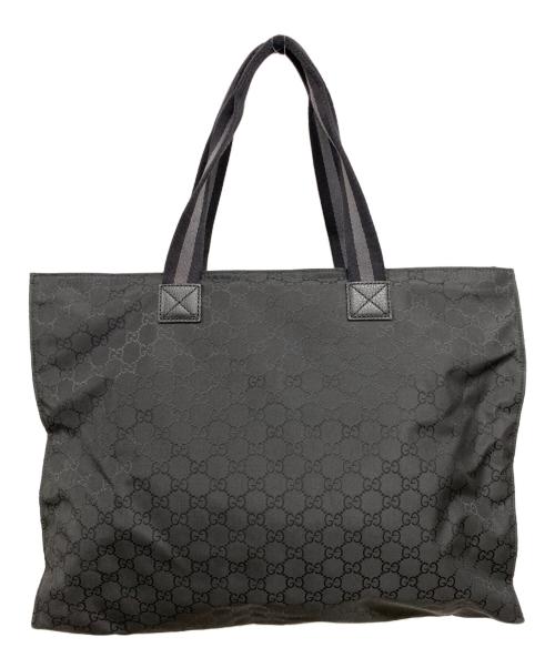 GUCCI（グッチ）GUCCI (グッチ) ナイロントートバッグ ブラックの古着・服飾アイテム