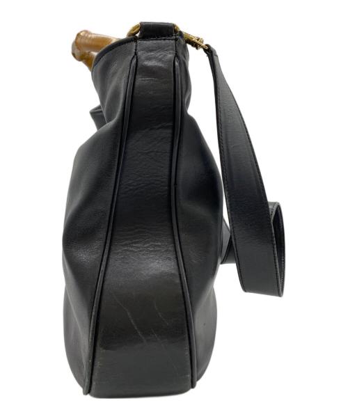 GUCCI（グッチ）GUCCI (グッチ) バンブーショルダーバッグ ブラックの古着・服飾アイテム