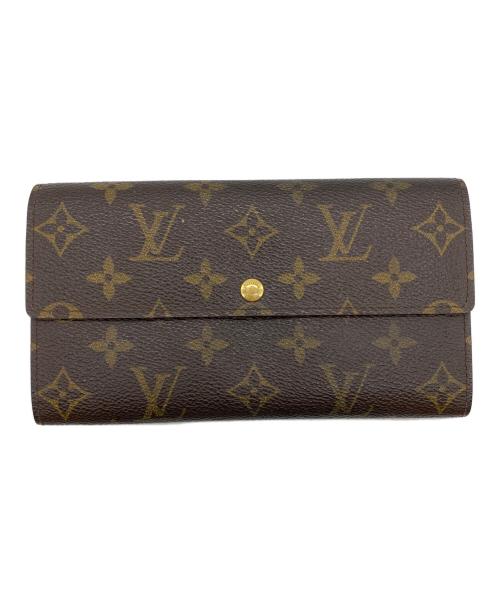 LOUIS VUITTON（ルイ ヴィトン）LOUIS VUITTON (ルイ ヴィトン) 長財布/ポシェット・ポルトモネ クレディ ブラウンの古着・服飾アイテム