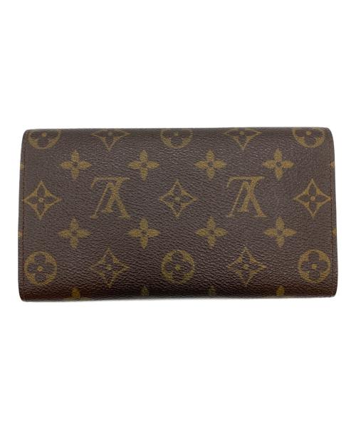 LOUIS VUITTON（ルイ ヴィトン）LOUIS VUITTON (ルイ ヴィトン) 長財布/ポシェット・ポルトモネ クレディ ブラウンの古着・服飾アイテム