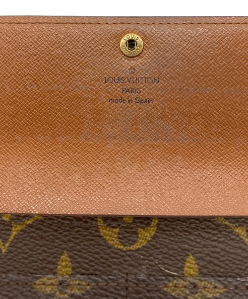 LOUIS VUITTON（ルイ ヴィトン）LOUIS VUITTON (ルイ ヴィトン) 長財布/ポシェット・ポルトモネ クレディ ブラウンの古着・服飾アイテム