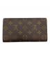 LOUIS VUITTON (ルイ ヴィトン) 長財布/ポシェット・ポルトモネ クレディ ブラウン：15000円