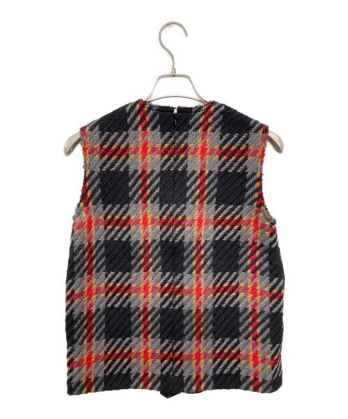 MIU MIU（ミュウミュウ）MIU MIU (ミュウミュウ) ニットベスト ブラック サイズ:40の古着・服飾アイテム