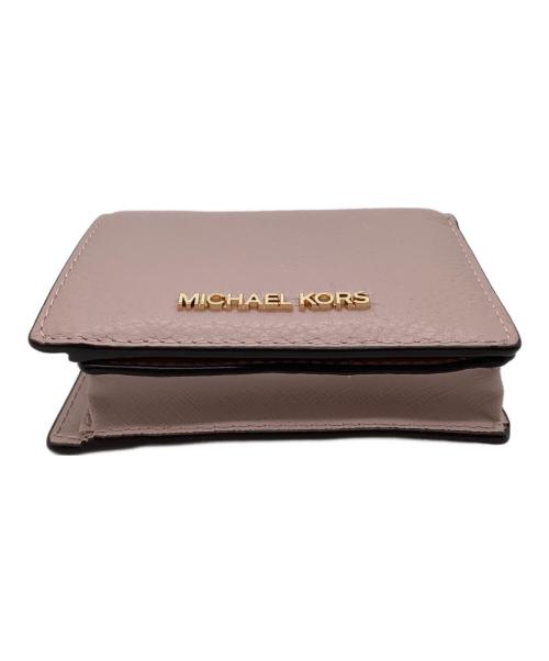 MICHAEL KORS（マイケル・コース）MICHAEL KORS (マイケルコース) 2つ折り財布 ピンクの古着・服飾アイテム