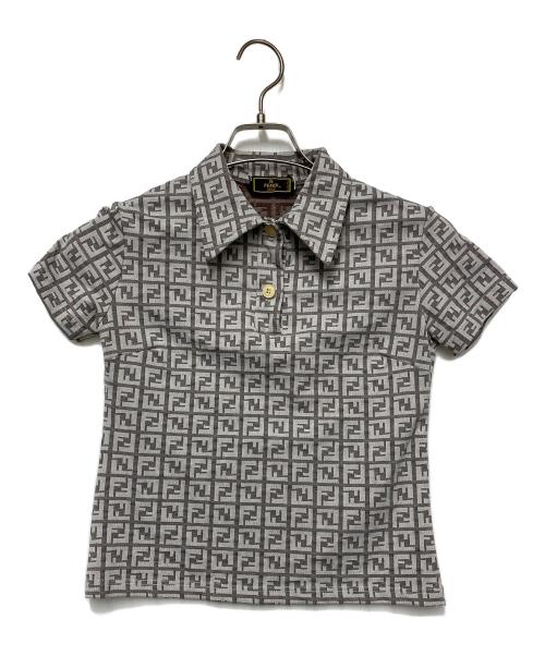 FENDI（フェンディ）FENDI (フェンディ) ポロシャツ グレー サイズ:40の古着・服飾アイテム