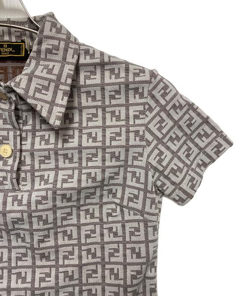 FENDI（フェンディ）FENDI (フェンディ) ポロシャツ グレー サイズ:40の古着・服飾アイテム