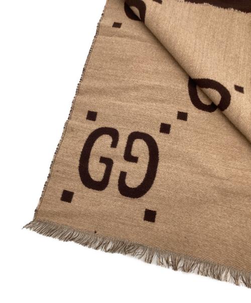 GUCCI（グッチ）GUCCI (グッチ) マフラー ブラウンの古着・服飾アイテム