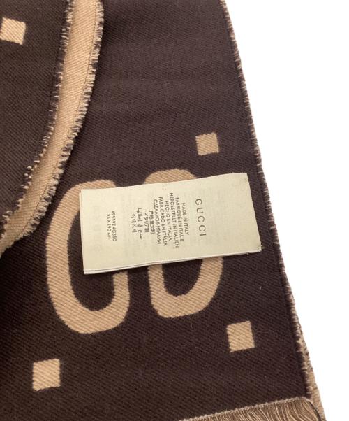 GUCCI（グッチ）GUCCI (グッチ) マフラー ブラウンの古着・服飾アイテム