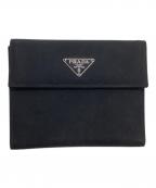 PRADAプラダ）の古着「2つ折り財布」｜ブラック