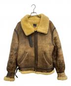 AVIREXアヴィレックス）の古着「フライトジャケット」｜ベージュ