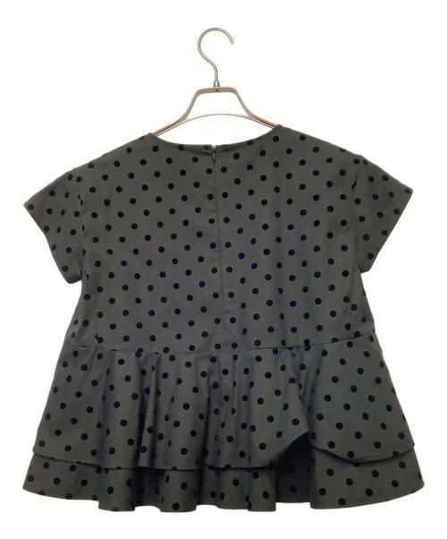 YORI（ヨリ）yori (ヨリ) 半袖ブラウス ブラック サイズ:36の古着・服飾アイテム