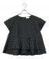 yori（ヨリ）の古着「半袖ブラウス」｜ブラック