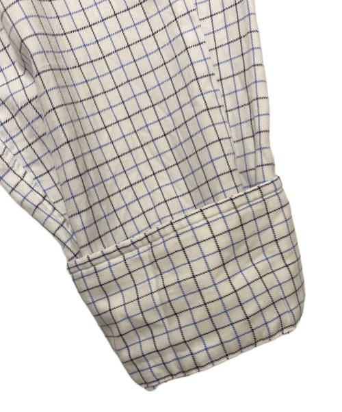 POLO RALPH LAUREN（ポロ・ラルフローレン）POLO RALPH LAUREN (ポロ・ラルフローレン) 長袖シャツ ホワイト×ブルー サイズ:16の古着・服飾アイテム