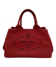 PRADA（プラダ）の古着「ハンドバッグ」｜レッド