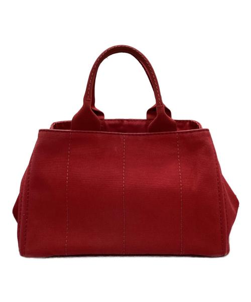 PRADA（プラダ）PRADA (プラダ) ハンドバッグ レッドの古着・服飾アイテム