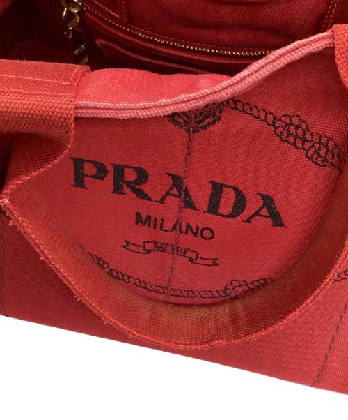 PRADA（プラダ）PRADA (プラダ) ハンドバッグ レッドの古着・服飾アイテム