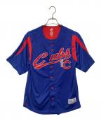 シカゴカブスマジェスティック）の古着「ゲームシャツ」｜ネイビー