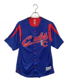 シカゴカブス（マジェスティック）の古着「ゲームシャツ」｜ネイビー