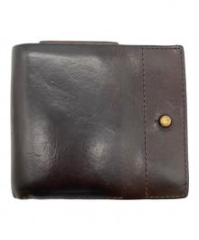 M+（エムピウ）の古着「2つ折り財布」｜ブラウン