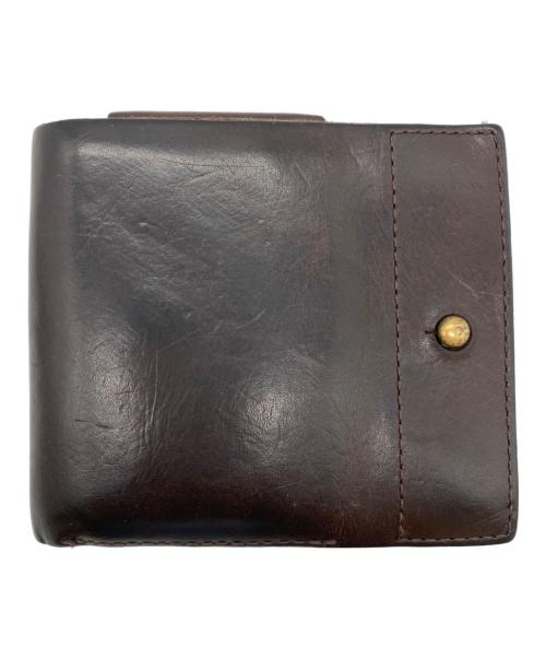M+（エムピウ）m+ (エムピウ) 2つ折り財布 ブラウンの古着・服飾アイテム
