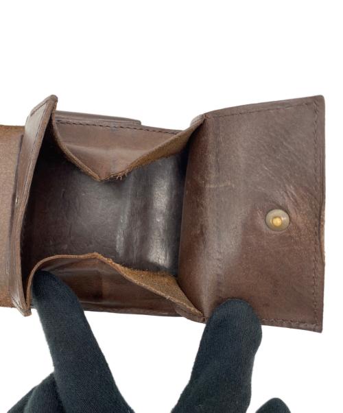 M+（エムピウ）m+ (エムピウ) 2つ折り財布 ブラウンの古着・服飾アイテム