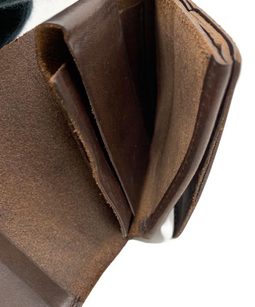 M+（エムピウ）m+ (エムピウ) 2つ折り財布 ブラウンの古着・服飾アイテム