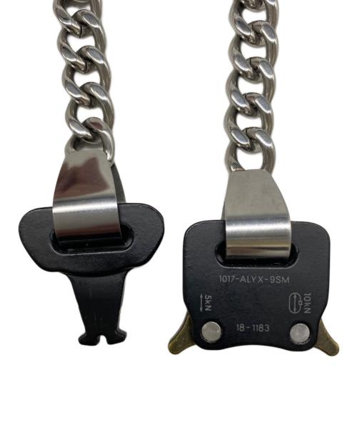1017 ALYX 9SM（テンセブンティーン アリクス ナインエスエム）1017 ALYX 9SM (アリクス) バックルネックレス ブラック×シルバーの古着・服飾アイテム