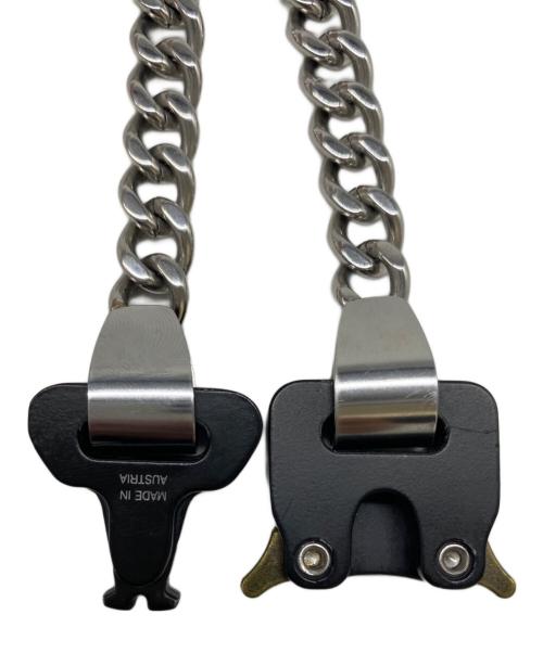 1017 ALYX 9SM（テンセブンティーン アリクス ナインエスエム）1017 ALYX 9SM (アリクス) バックルネックレス ブラック×シルバーの古着・服飾アイテム