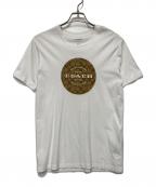 COACHコーチ）の古着「シグネチャーロゴプリントTシャツ」｜ホワイト