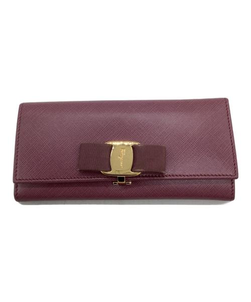 Salvatore Ferragamo（サルヴァトーレ フェラガモ）Salvatore Ferragamo (サルヴァトーレ フェラガモ) 長財布 バイオレットの古着・服飾アイテム