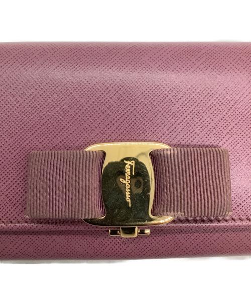 Salvatore Ferragamo（サルヴァトーレ フェラガモ）Salvatore Ferragamo (サルヴァトーレ フェラガモ) 長財布 バイオレットの古着・服飾アイテム