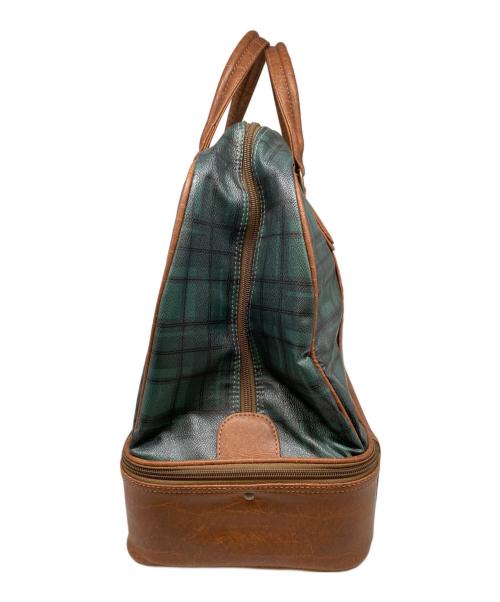 kasco（キャスコ）kasco (キャスコ) ボストンバッグ ブラウン×グリーン 未使用品の古着・服飾アイテム