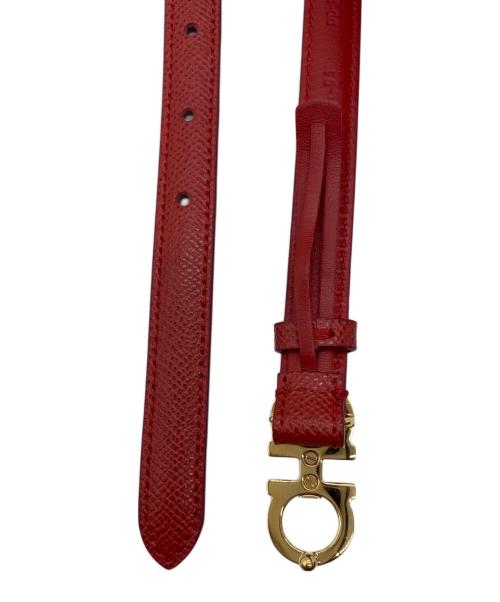 Salvatore Ferragamo（サルヴァトーレ フェラガモ）Salvatore Ferragamo (サルヴァトーレ フェラガモ) ベルト レッドの古着・服飾アイテム