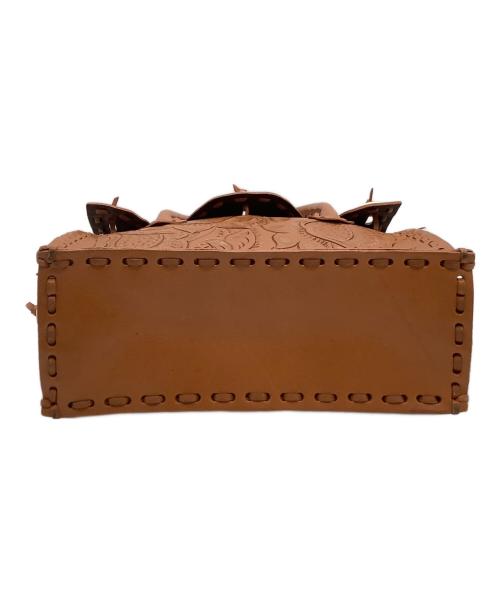 Carving Tribes（カービングトライブス）CARVING TRIBES (カービングトライブス) ハンドバッグ ブラウンの古着・服飾アイテム
