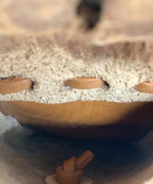 Carving Tribes（カービングトライブス）CARVING TRIBES (カービングトライブス) ハンドバッグ ブラウンの古着・服飾アイテム