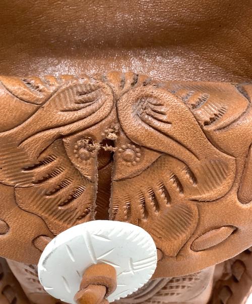 Carving Tribes（カービングトライブス）CARVING TRIBES (カービングトライブス) ハンドバッグ ブラウンの古着・服飾アイテム