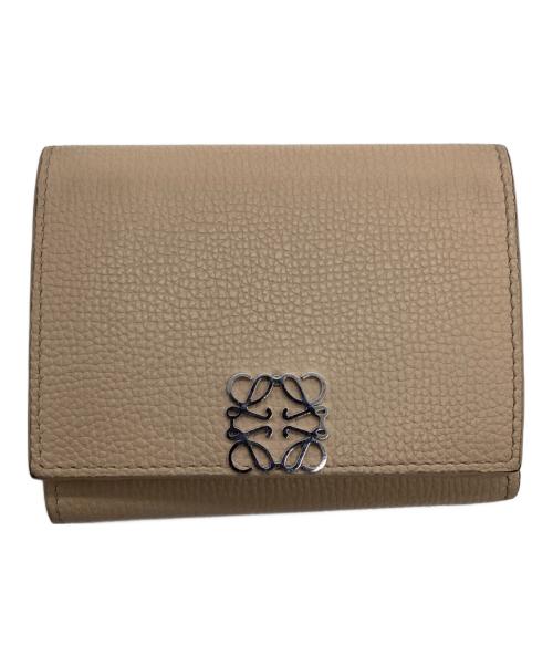 LOEWE（ロエベ）LOEWE (ロエベ) 3つ折り財布 ベージュの古着・服飾アイテム