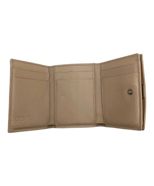 LOEWE（ロエベ）LOEWE (ロエベ) 3つ折り財布 ベージュの古着・服飾アイテム
