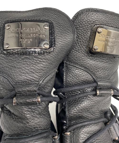 DOLCE & GABBANA（ドルチェ＆ガッバーナ）DOLCE & GABBANA (ドルチェ＆ガッバーナ) ロングブーツ ブラック サイズ:24.5の古着・服飾アイテム