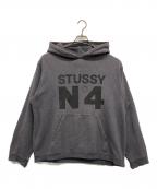 stussyステューシー）の古着「パーカー」｜グレー