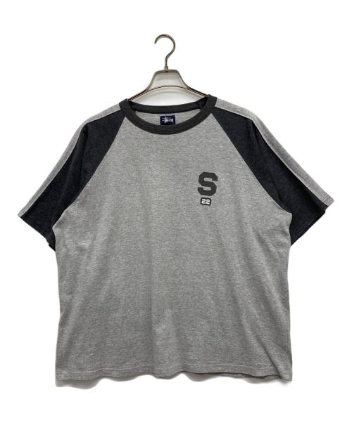 stussy（ステューシー）stussy (ステューシー) ラグランカットソー グレー サイズ:XLの古着・服飾アイテム