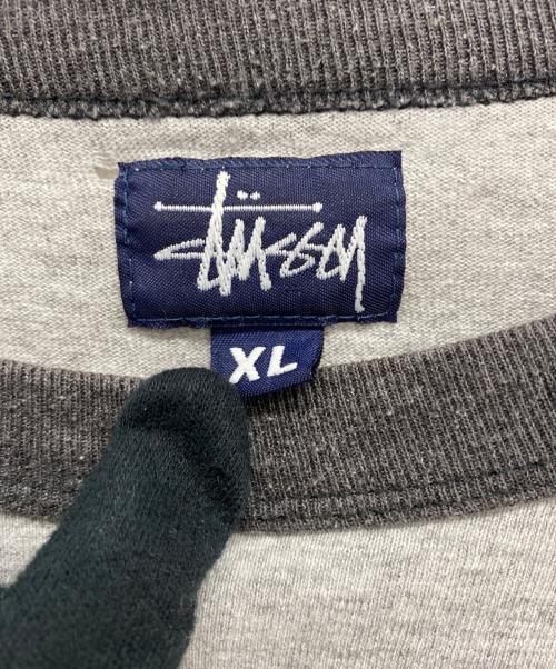 stussy（ステューシー）stussy (ステューシー) ラグランカットソー グレー サイズ:XLの古着・服飾アイテム