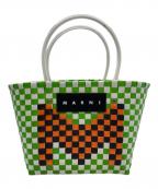 MARNIマルニ）の古着「MARNI（マルニ）トートバッグ」｜グリーン×ホワイト