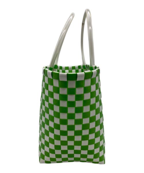MARNI（マルニ）MARNI (マルニ) MARNI（マルニ）トートバッグ グリーン×ホワイトの古着・服飾アイテム