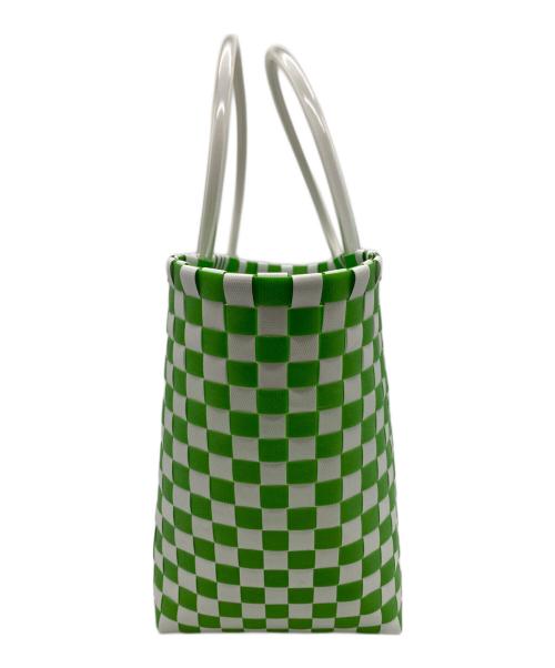 MARNI（マルニ）MARNI (マルニ) MARNI（マルニ）トートバッグ グリーン×ホワイトの古着・服飾アイテム