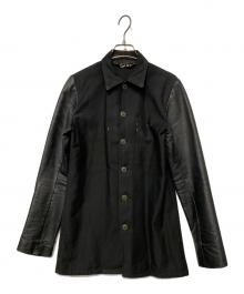 その他ブランド（ソノタブランド）の古着「レザードッキングジャケット」｜ブラック