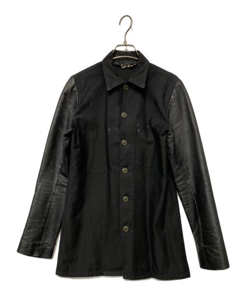 その他ブランド（ソノタブランド）その他ブランド (ソノタブランド) レザードッキングジャケット ブラック サイズ:１の古着・服飾アイテム