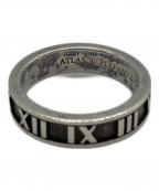 TIFFANY & Co.ティファニー）の古着「アトラスリング」｜ブラック×シルバー