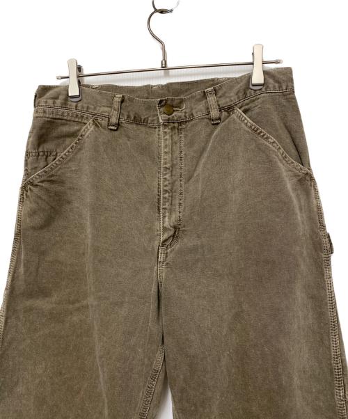 CarHartt（カーハート）CarHartt (カーハート) ペイントデニムパンツ ベージュ サイズ:W81の古着・服飾アイテム