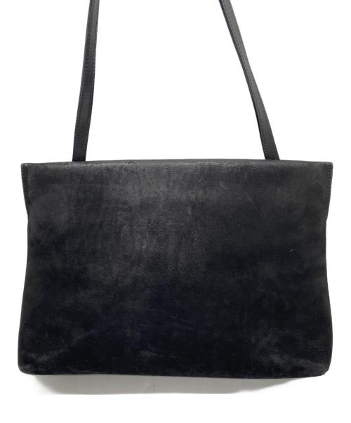 Salvatore Ferragamo（サルヴァトーレ フェラガモ）Salvatore Ferragamo (サルヴァトーレ フェラガモ) スウェードショルダーバッグ ブラックの古着・服飾アイテム